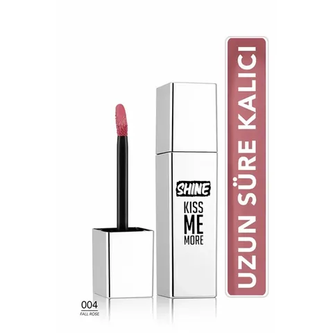 Flormar Shine Kiss Me More Long-lasting &amp; Shiny Finish Liquid Lipstick 004 fall Rose