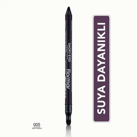 Flormar Smoky Eyes Waterproof Matte Eyeliner 005 deep Purple