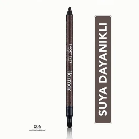 Flormar Smoky Eyes Waterproof Matte Eyeliner 006 outstanding Bronze