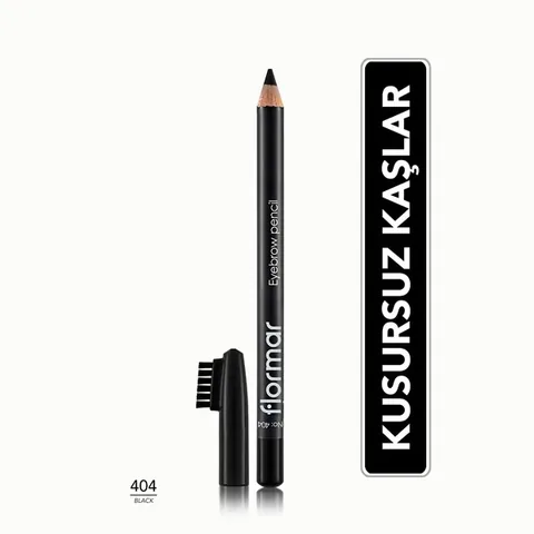 Flormar Soft Tip And Blending Brush Eyebrow Pencil 404 black