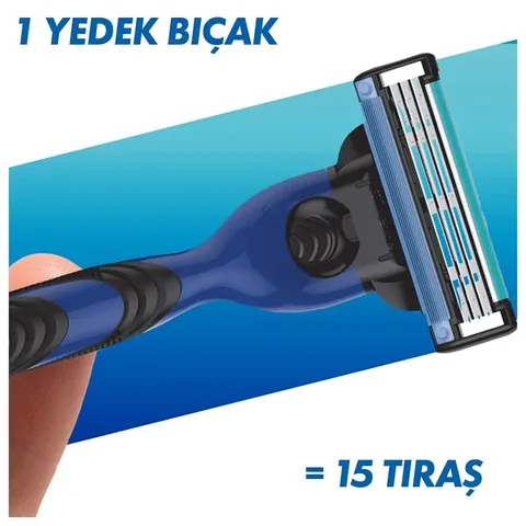 Gillette Mach3 razor + Spare Razor Blade 2-pack