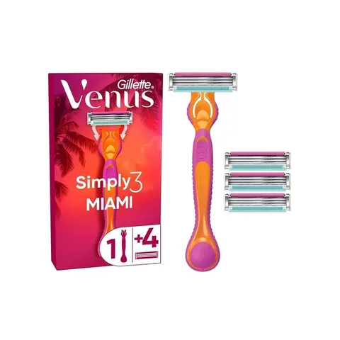 Бритва Gillette Simply Venus 3 Miami + 4 лезвия