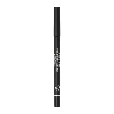 Golden Rose Waterproof Eyeliner Eye Pencil Ultra Black Longwear & Soft