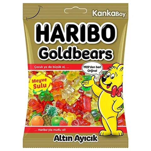 Haribo Gold Bear Mixed Soft Candy With Fruit Juice 80 gr
