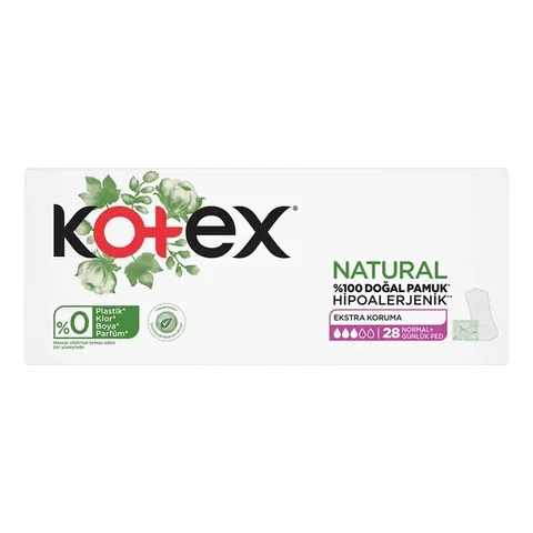 Kotex Natural Regular Daily Pad Extra Protection 28 pcs
