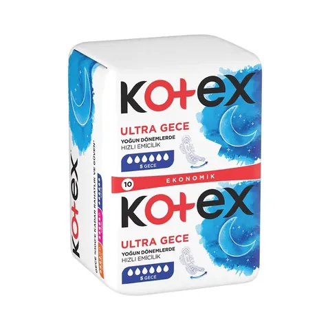 Kotex Ultra Double Sanitary Pad Night 10 pack
