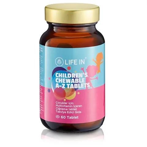 Life In Chewable Children's Multivitamin Tablets A-z 60 pcs