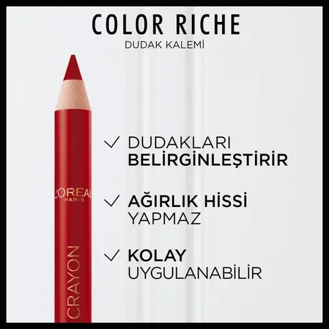 Loreal Paris Color Riche Dudak Kalemi - 300 Le Rouge Paris