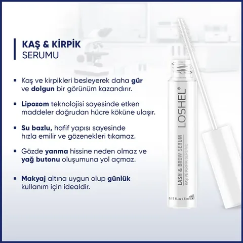Loshel Lash & Brow Serum Eyebrow And Eyelash Serum 5 ml
