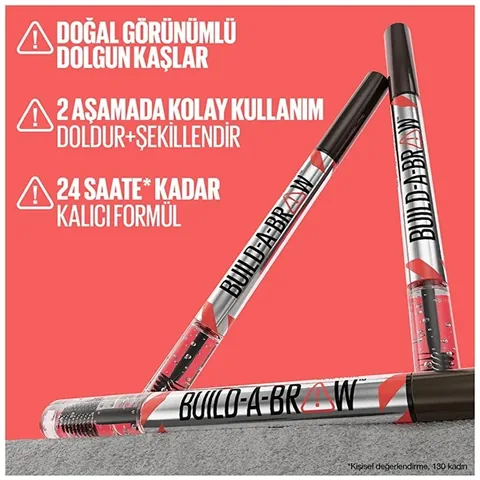 Maybelline New York Build A Brow 2 in 1 eyebrow Pencil And Gel Black Brown