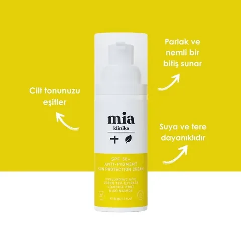 Mia Klinika 50 spf+ Anti-wrinkle And Anti-blemish Anti-pigment Face Sun Cream 50 ml
