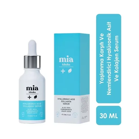 Mia Klinika Moisturizing Hyaluronic Acid And Collagen Serum 30 ml