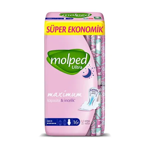 Molped Ultra Dry Super Economic Night Sanitary Pad 16 pcs