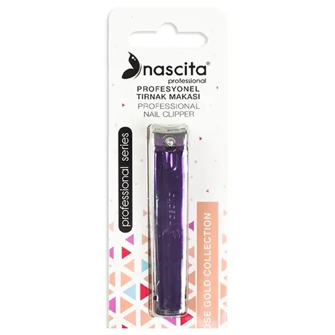 Ножницы для ногтей Nascita Фиолетовые Большие Профессиональные 18