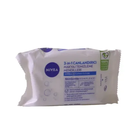 Lingettes Nivea 3en1 : Peau Nettoyée, Hydratée, Revitalisée