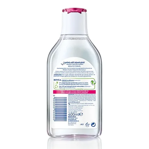 Nivea Micellar Nourishing Face Eye And Lip Make-up Remover Water 400 ml