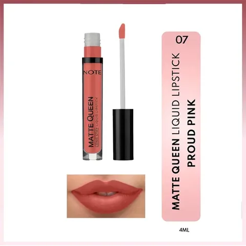 Note Matte Queen Liquid Lipstick 07 proud Pink