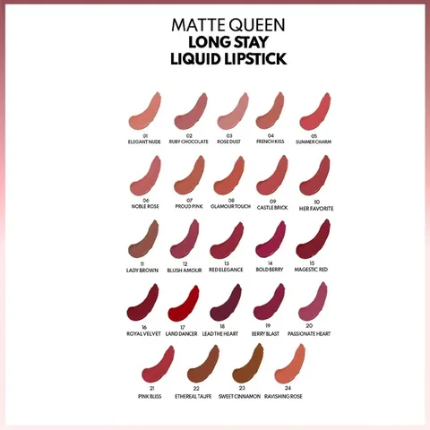 Note Matte Queen Liquid Lipstick 07 proud Pink