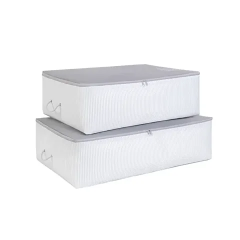 Ocean Home 2-pcs Gray Stuff & Things Base Storage Bag Set