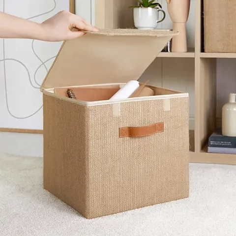 Ocean Home Jute Lid Box 30 x 30 x 30 cm