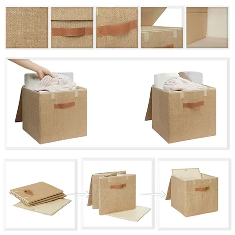 Ocean Home Jute Lid Box 30 x 30 x 30 cm