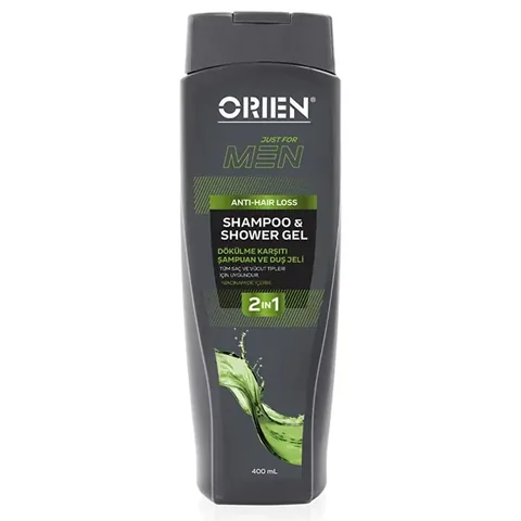 Orien Men 2 in 1 anti Hair Loss Shampoo & Shower Gel 400 ml