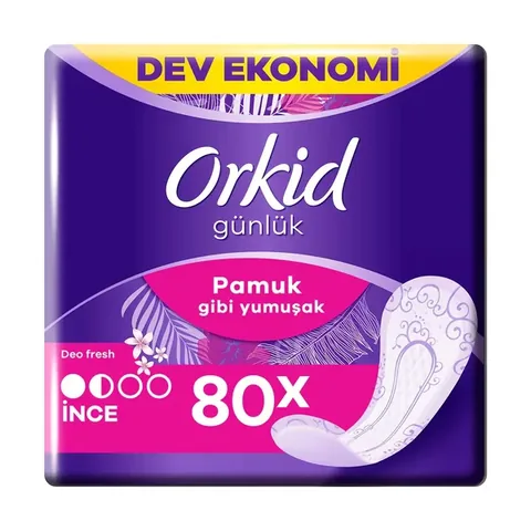 Orkid Leaf Cotton Daily Pad Deo Fresh Giant Economy Pack 80 pads