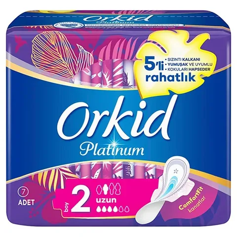 Orkid Platinum Winged Long (size 2) 7 pcs Sanitary Pads