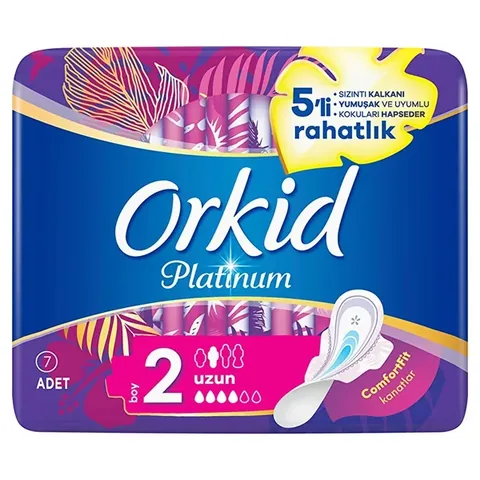 Orkid Platinum Winged Long (size 2) 7 pcs Sanitary Pads