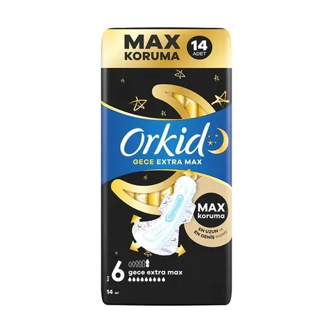 Orkid Ultra Night Extra Max (size 6) 14 pcs Sanitary Pads