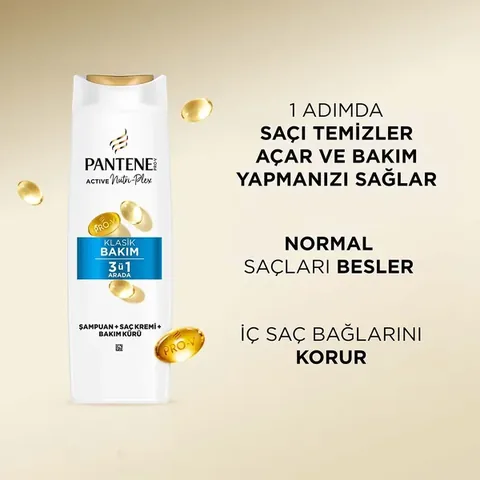 Pantene Basic Care 3 in 1 shampoo 400 ml