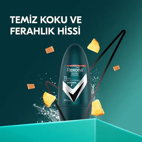 Дезодорант-ролик Rexona Superior Protection для мужчин Невидимая защита 72 часа 50 мл
