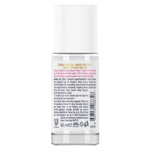 Rexona Vitamin + Bright Women Roll On Deodorant Rose Glow 45 ml