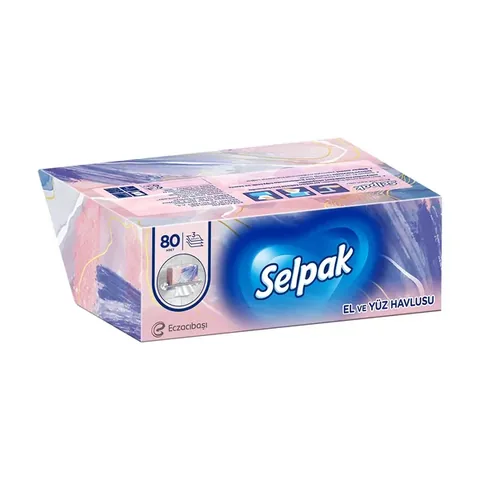 Selpak Hand And Face Towel 80 pcs (assorted)