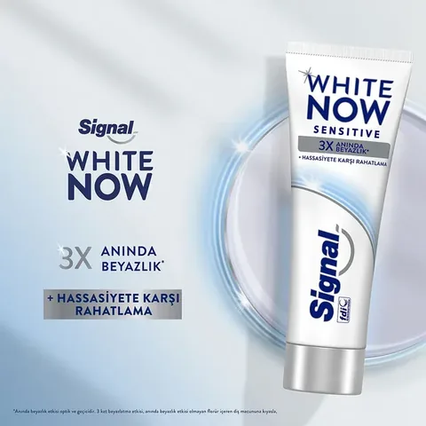 Signal White Now Sensitive Instant Whitening Anti-stain Toothpaste 75 ml