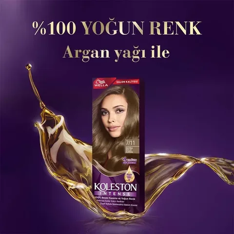 Wella Koleston Intense Hair Dye 7/11 extra Ash Blonde