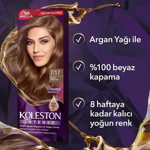 Wella Koleston Intense Hair Dye 7/17 iced Chocolate
