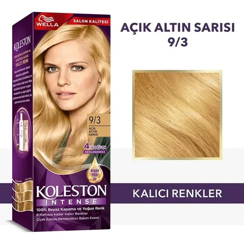 Wella Koleston Intense Hair Dye 9/3 light Golden Blonde