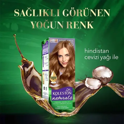 Wella Koleston Naturals Hair Dye 7/3 caramel Blonde