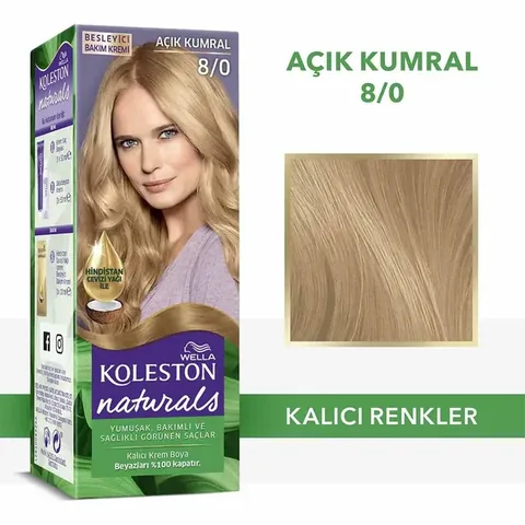 Wella Koleston Naturals Hair Dye 8/0 light Blonde