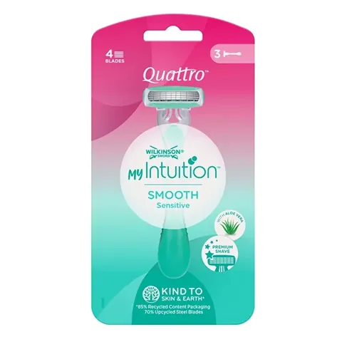 Wilkinson Sword Quattro Smooth Rasierklingen 3er-Pack