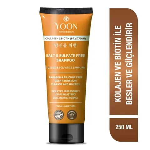 Yoon Collagen Biotin B7 moisturizing Vegan Shampoo 250 ml