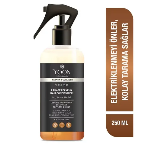Yoon Easy Combing & Anti-frizz Collagen And Keratin Vegan Hair Care Spray 250 ml