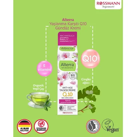 Alterra Q10 Anti-Aging Tagescreme mit Bio-Vitamin E 50ml