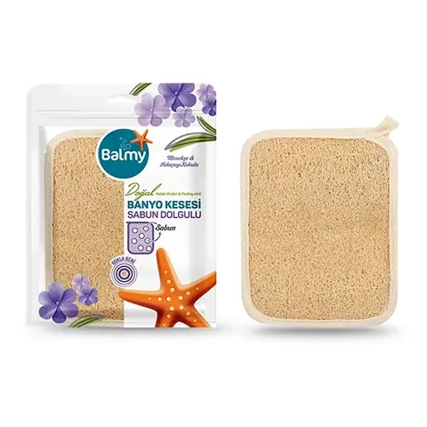 Balmy Bath Glove Natural Soap Filled 1 pcs