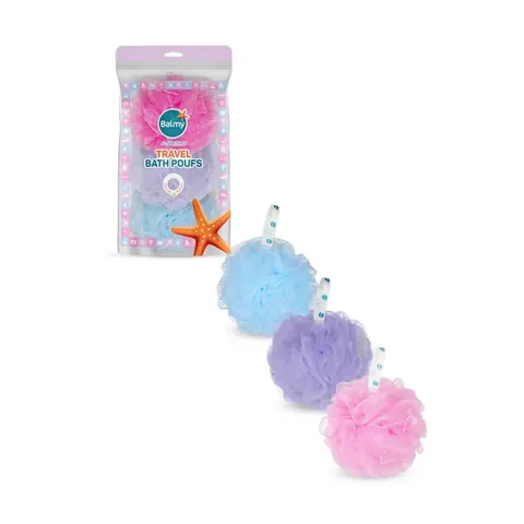 Balmy Travel Bath Loofah 3-Pack