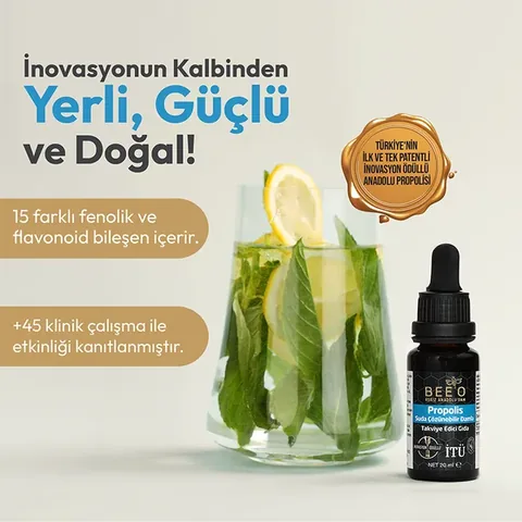 BEEO قطرات البروبوليس القابلة للذوبان في الماء