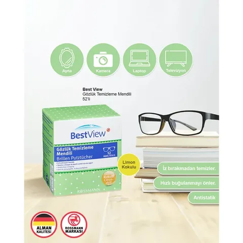 Best View Glasses Cleaning Wipes 52 pcs