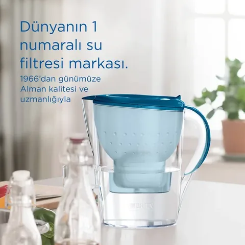 Brita Marella XL Filtered Water Purification Pitcher Blue 3.5 lt