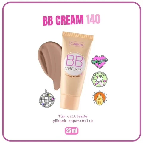 Callista BB Cream für dunkle Weizenhaut - SPF 15, natürlicher Finish
